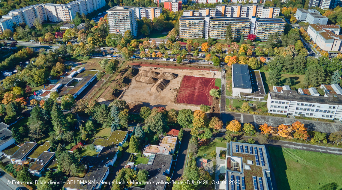 08.10.2020 - Baustelle zur Grundschule am Karl-Marx-Ring in Neuperlach